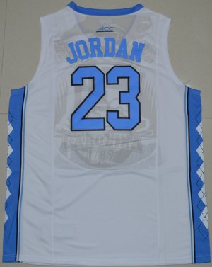 Maillot De Basket NCAA 2016 North Carolina Tar Heels Michael Jordan 23 College Basketball Blanc